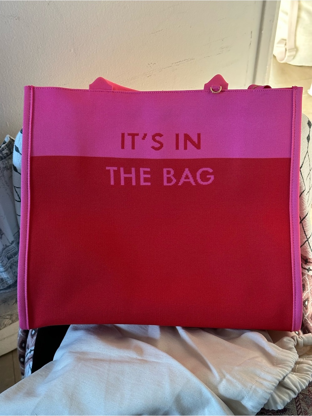 Kate Spade x Target Pink and Red Statement Tote Bag - IT'S IN THE BAG NWT